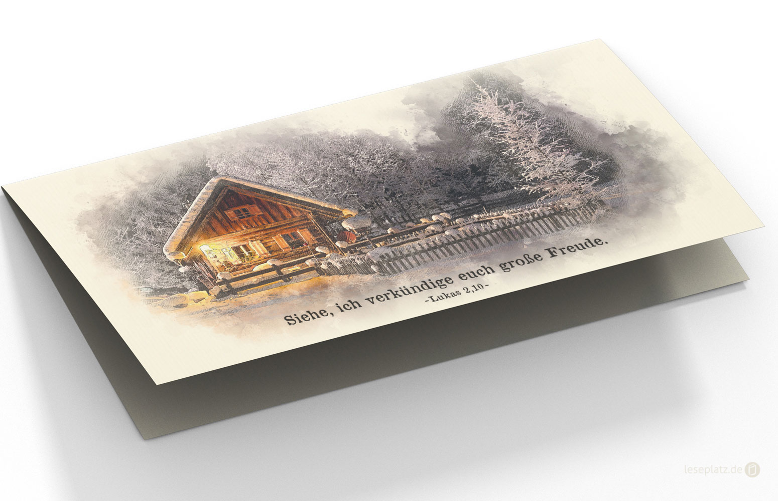 Faltkarte Art 02 "Winterhütte"