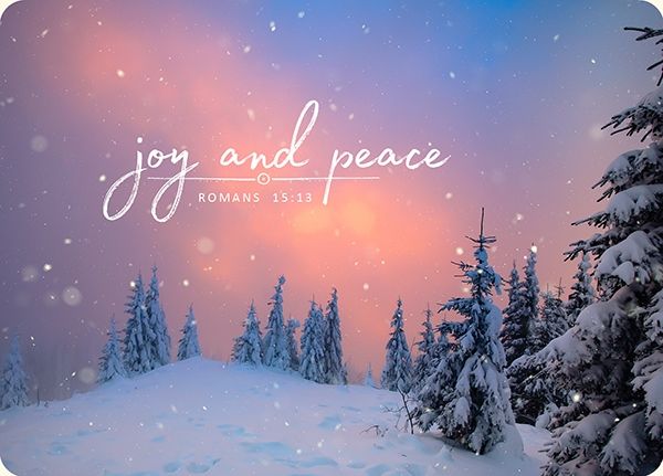 Postkarte "joy and peace"