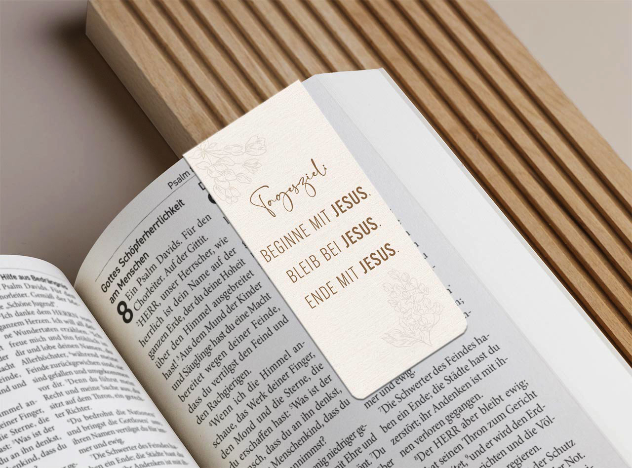 Magnetlesezeichen "Tagesziel: Jesus"