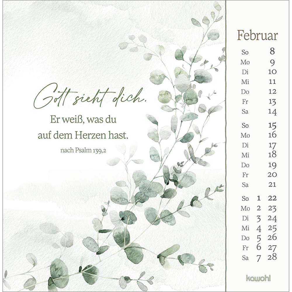 Vor dich bring ich, was mich bewegt 2026 - Postkartenkalender