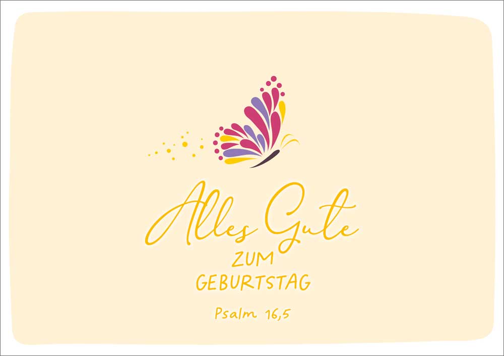 Doppelkarte "Alles Gute/ Schmetterling"