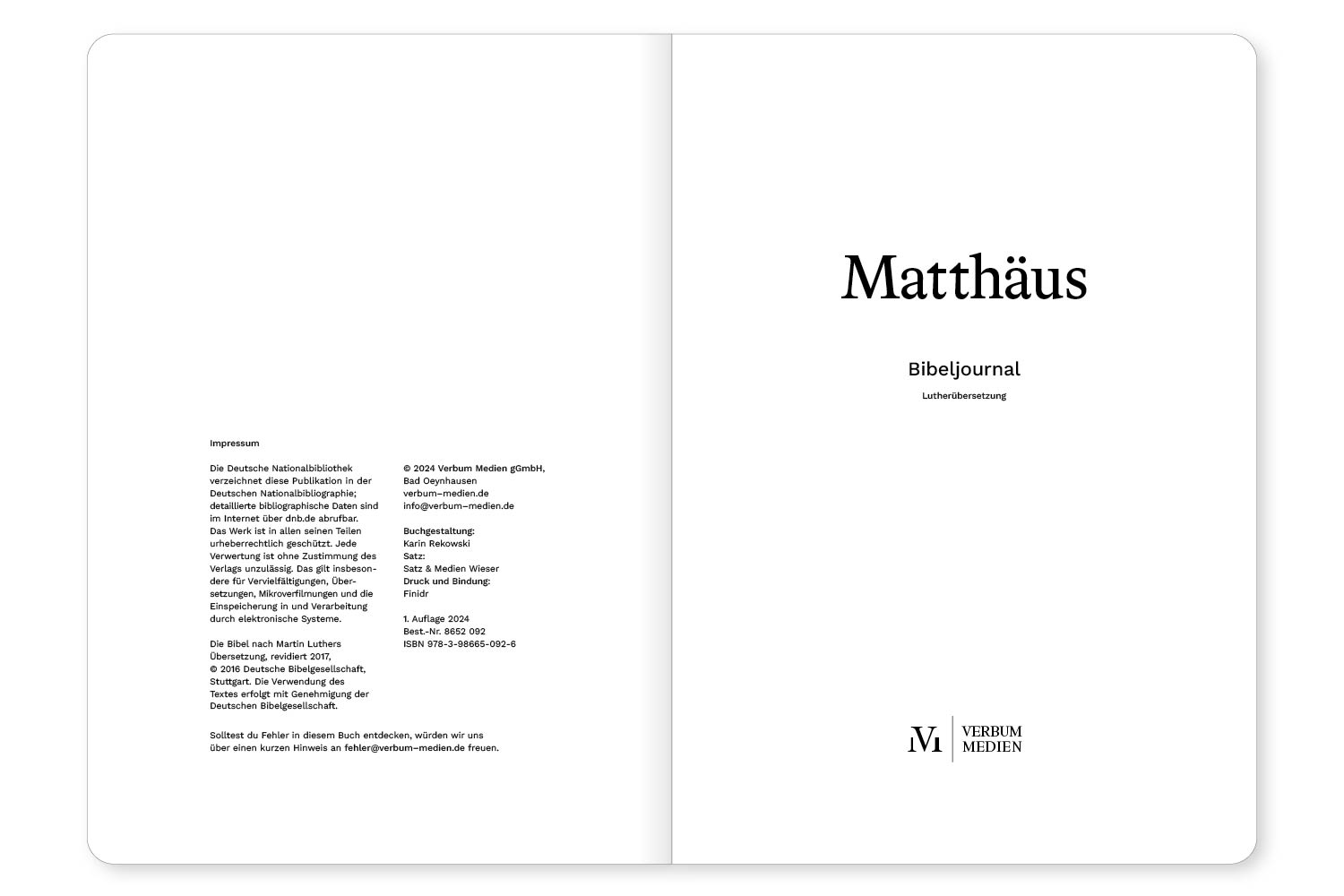 Matthäus  - Bibeljournal