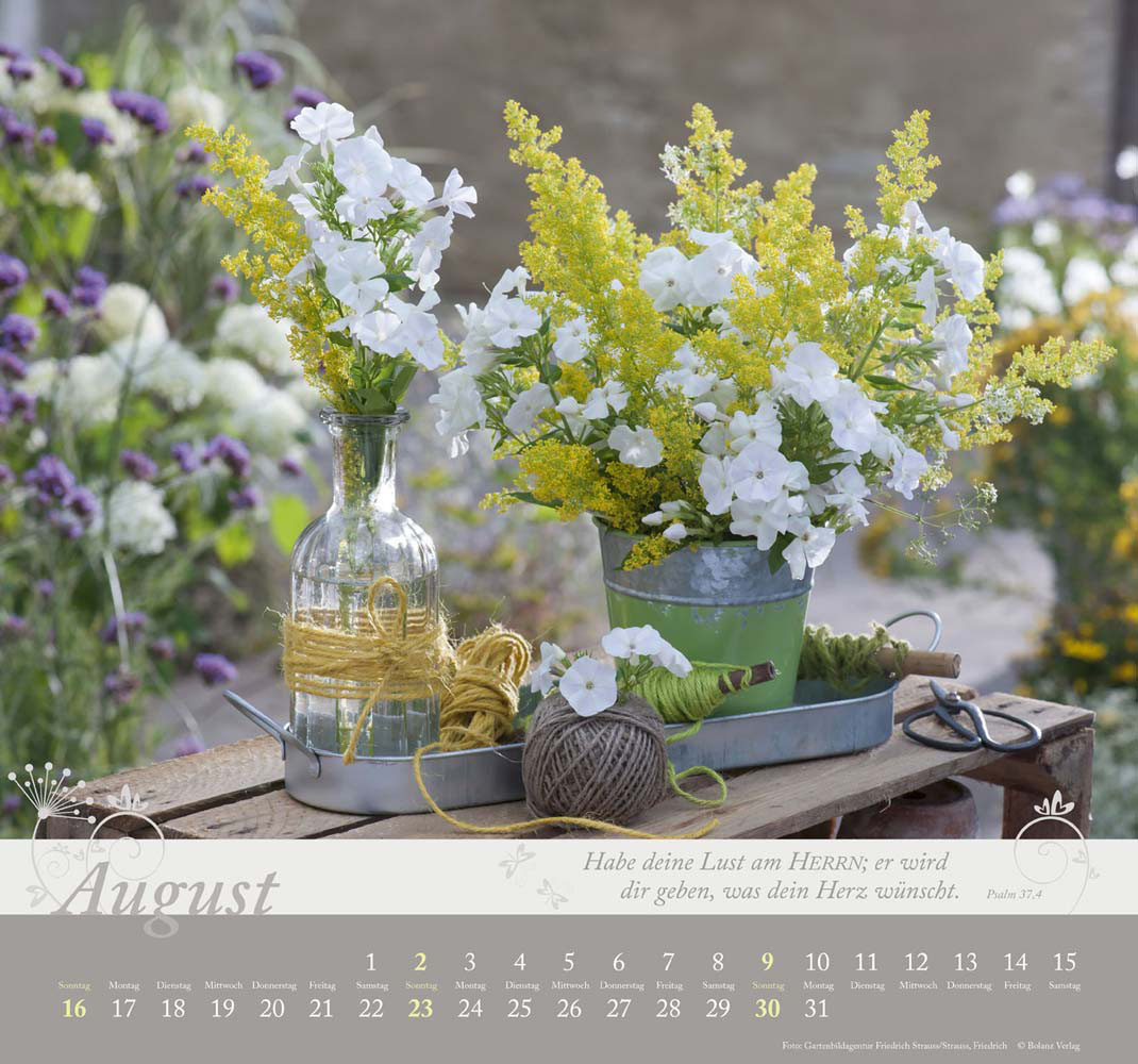 Im Garten zuhause 2026 - Wandkalender