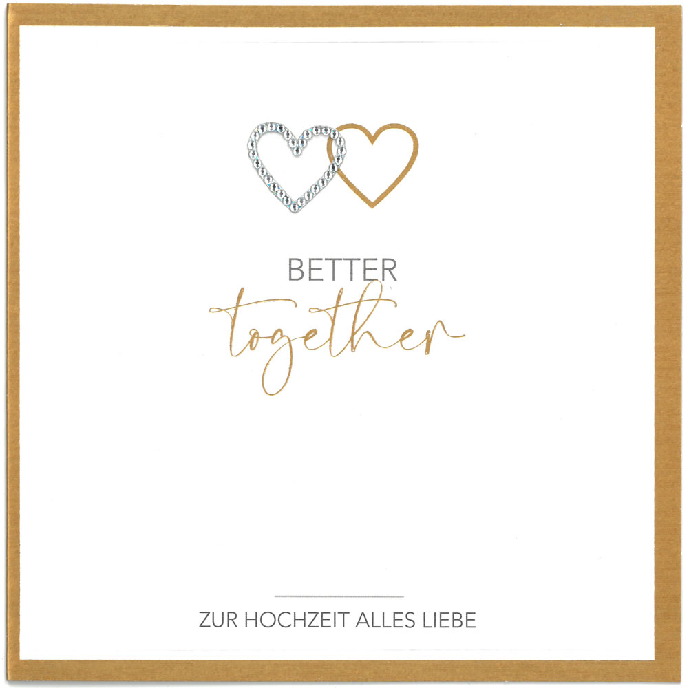 Faltkarte "better together"