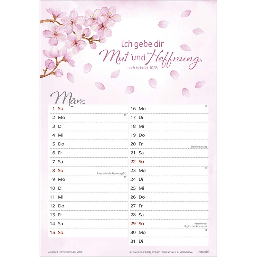 Wohlfühlen in deiner Nähe 2026 - Wandkalender