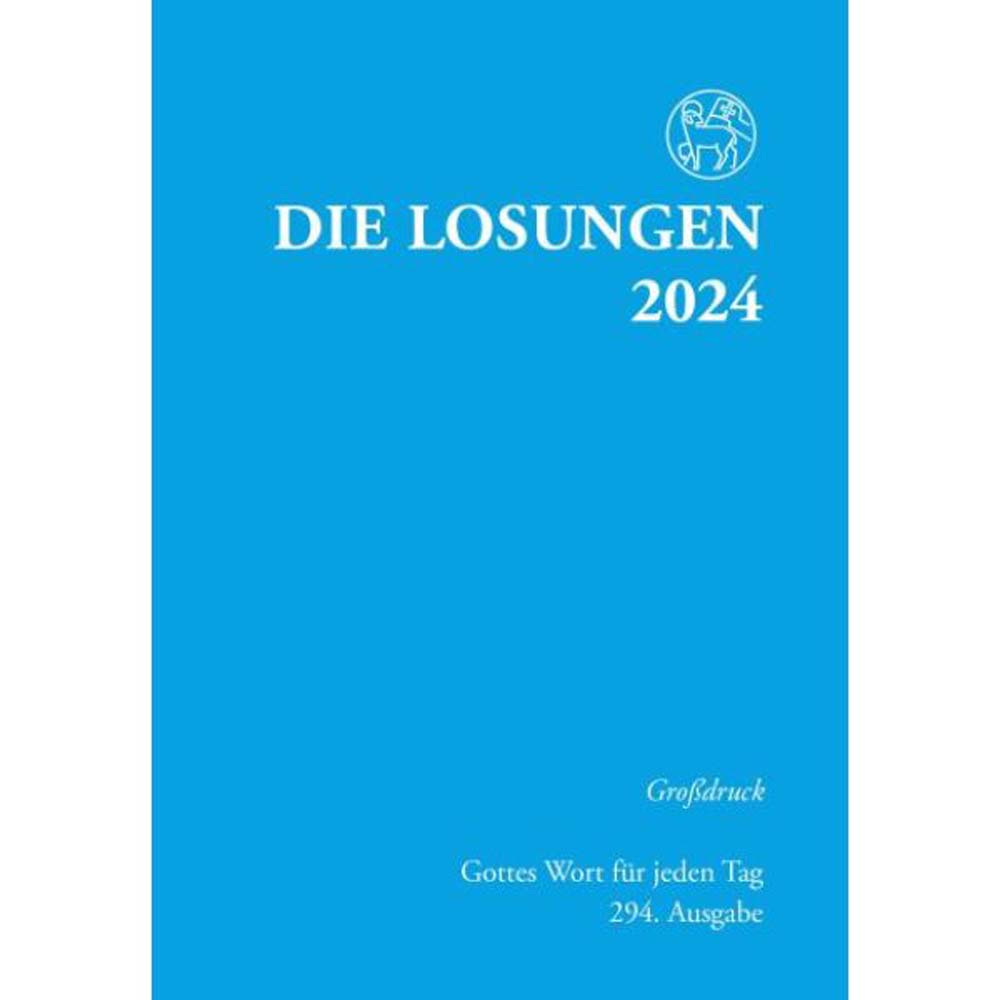 Losungen 2024 hellblau - Großdruck kartoniert