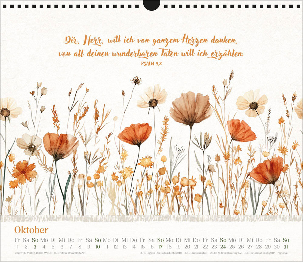 Freude im Herzen 2027 - Wandkalender