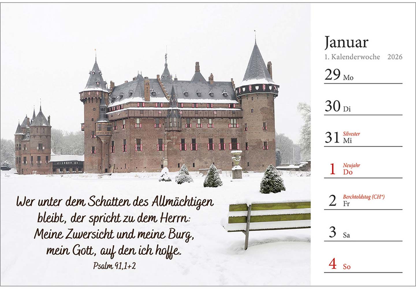 In deine Hand stell ich den Tag 2026