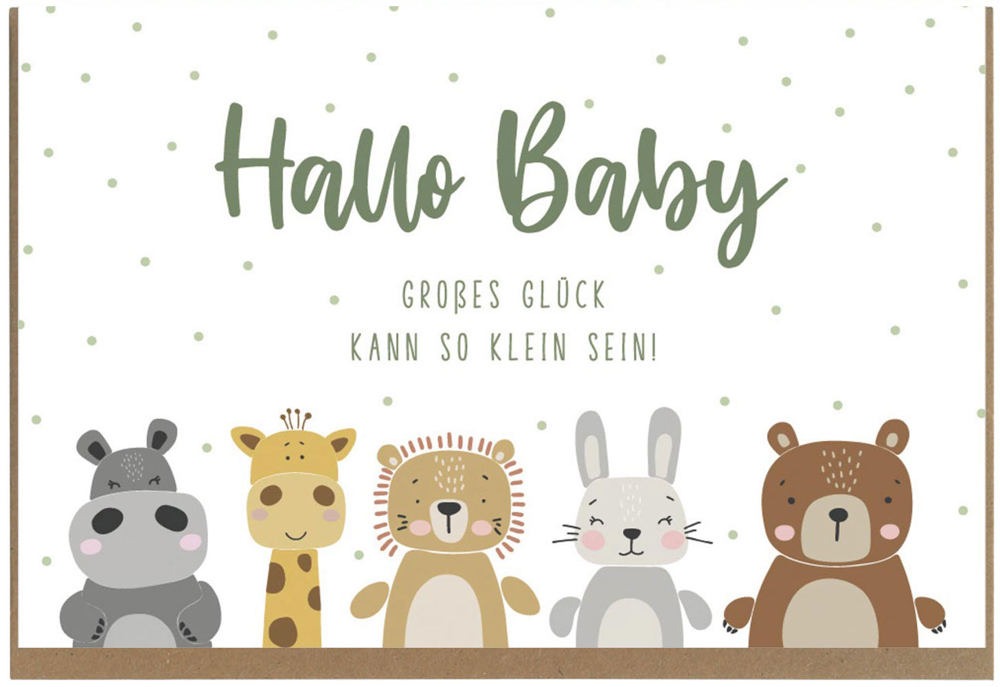 Faltkarte "Hallo Baby"