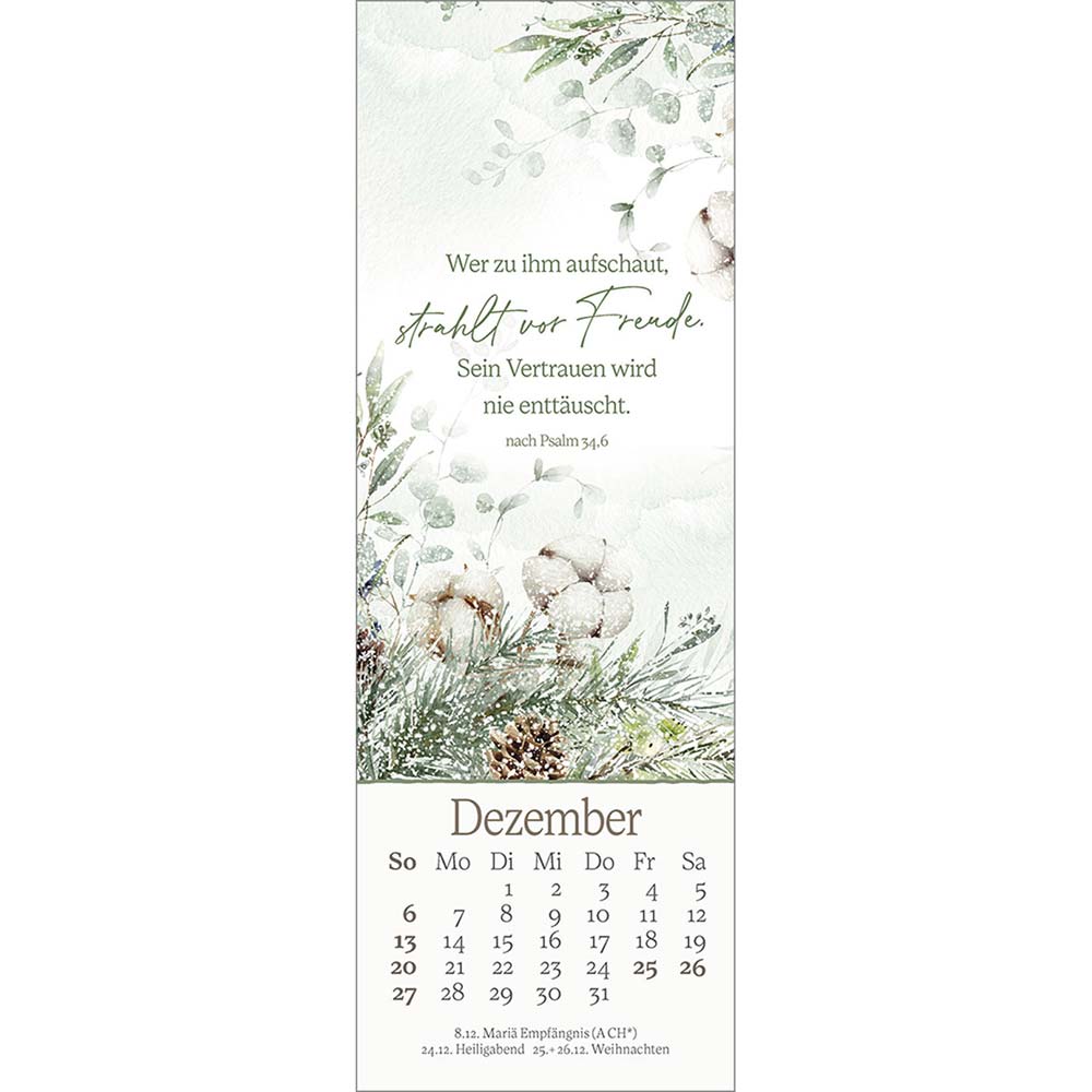 Vor dich leg ich, was mich bewegt 2026 - Lesezeichen-Kalender