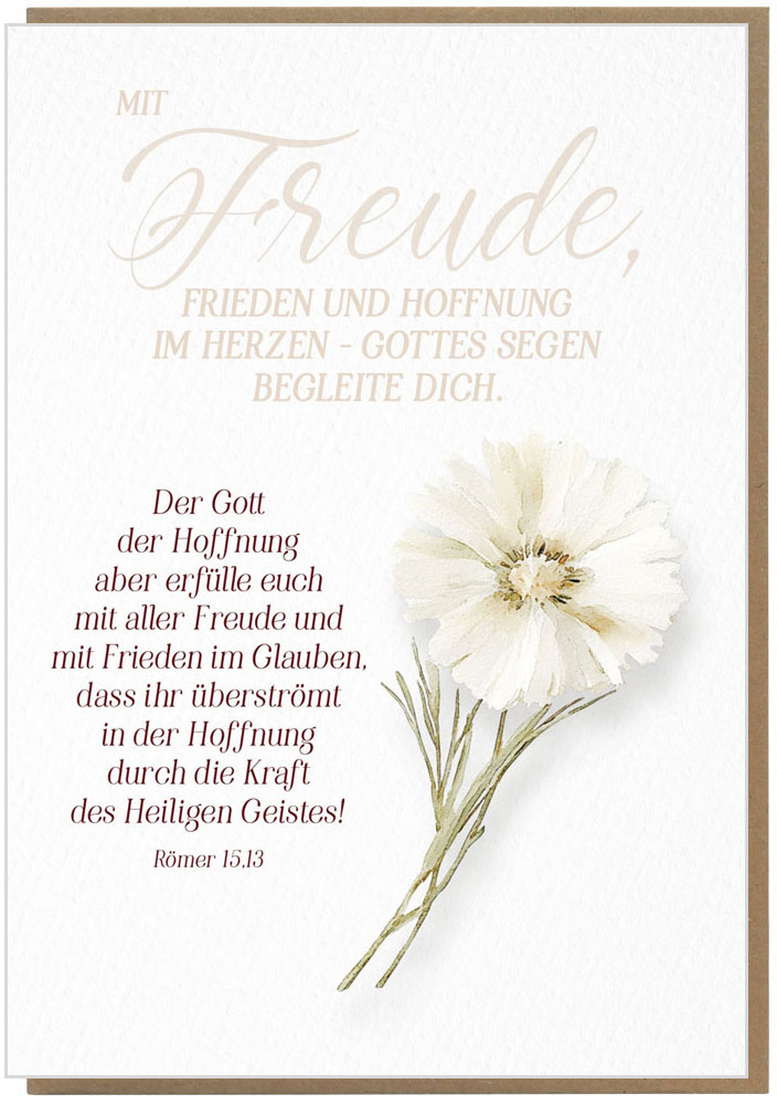 Faltkarte "Freude"