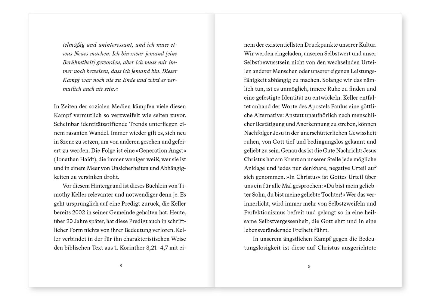 Überraschende Freiheit