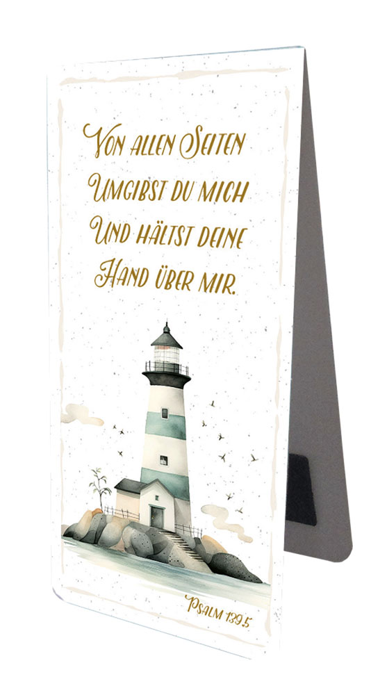 Magnetlesezeichen "Leuchtturm - von allen Seiten"