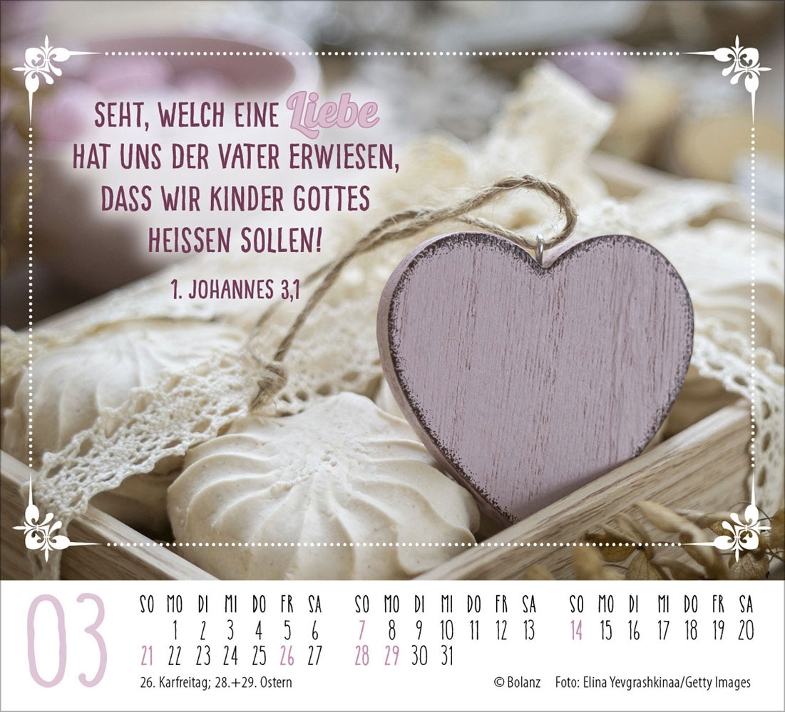 Worte von Herzen 2027 - Minikalender