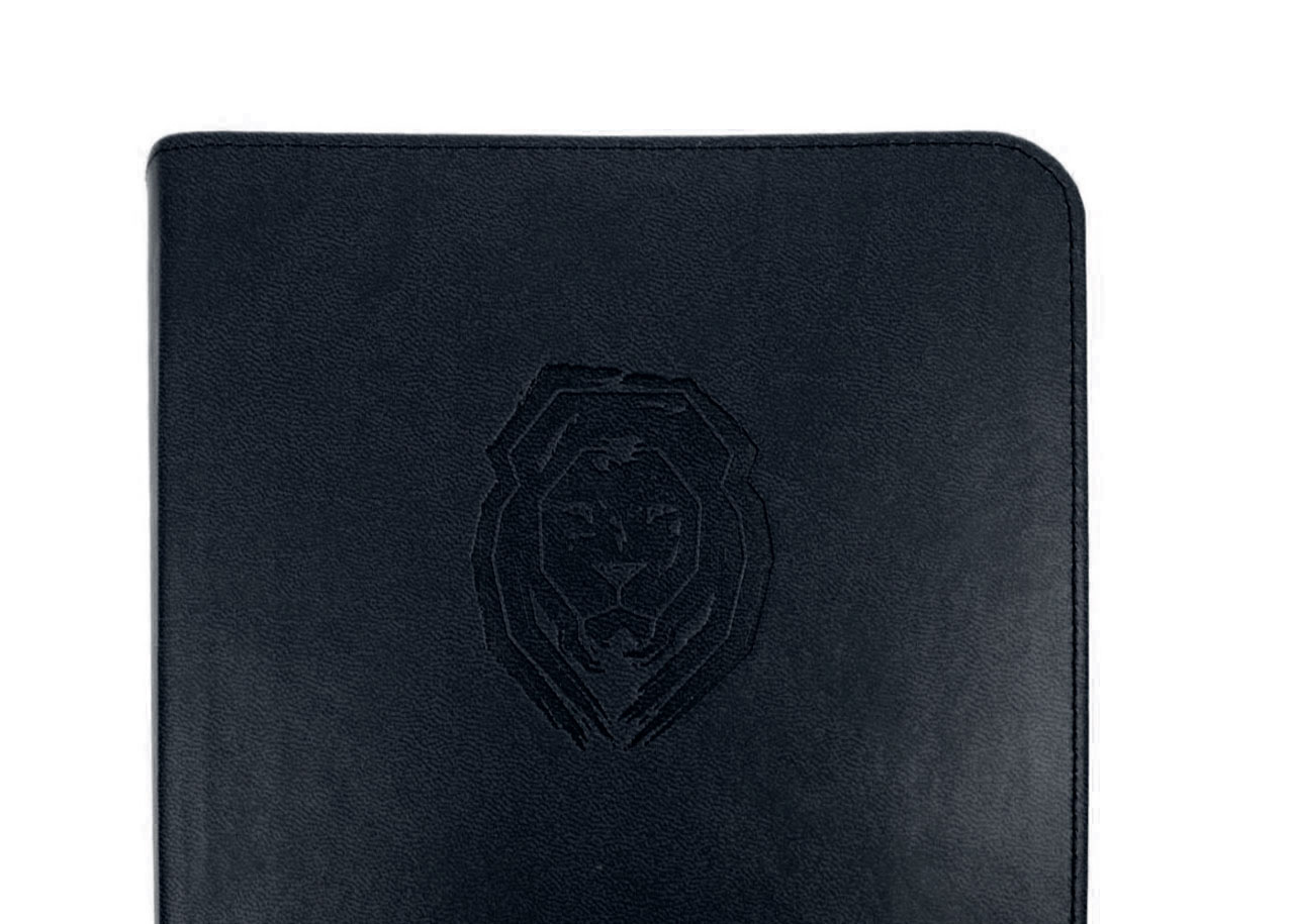 NeÜ - Standardausgabe Kunstleder schwarz "Motiv Life Lion"