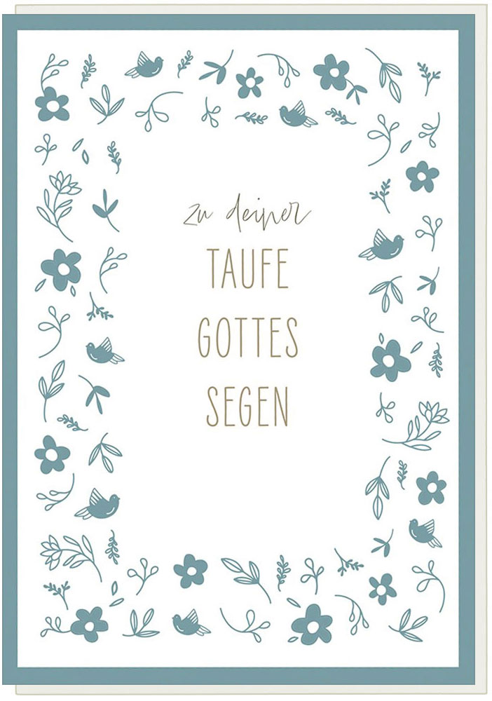 Faltkarte "Zu deiner Taufe"