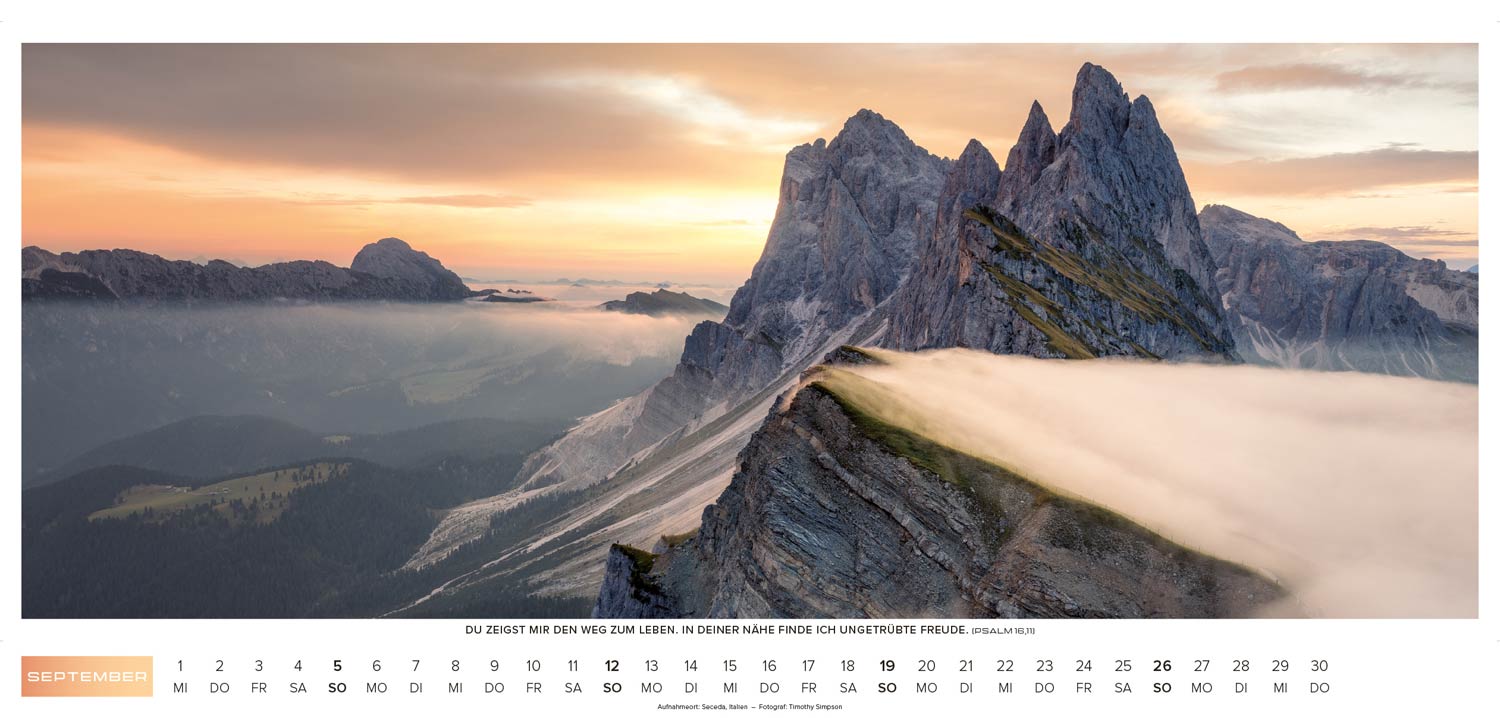 Life-is-more Panoramakalender XL 2027