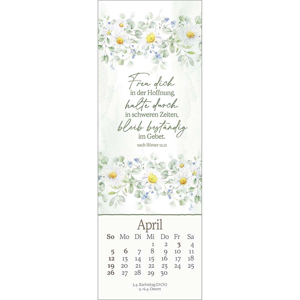 Vor dich leg ich, was mich bewegt 2026 - Lesezeichen-Kalender