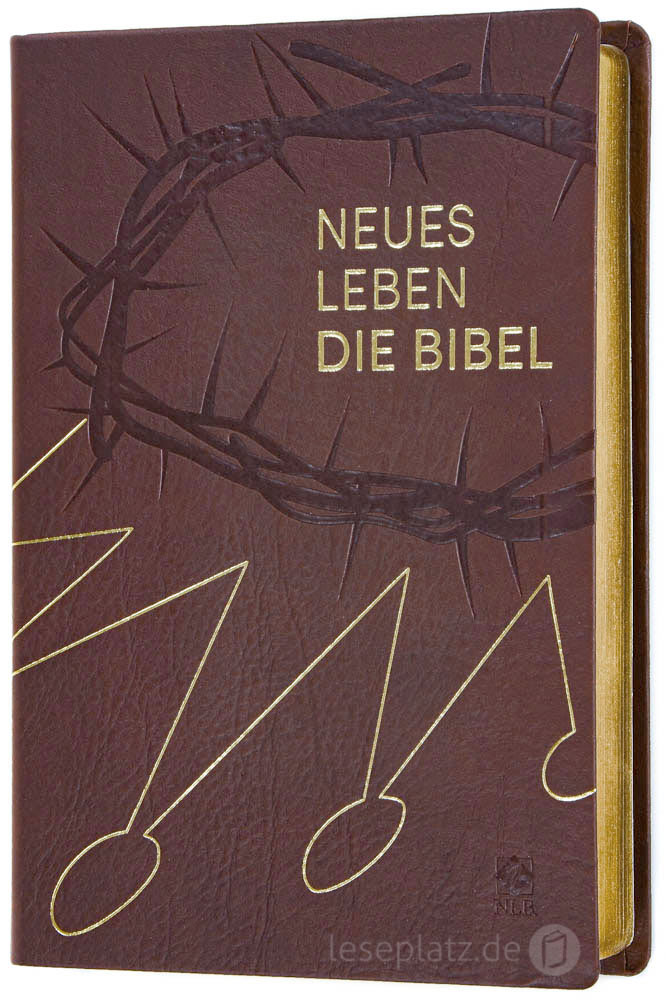 225829-Neues-Leben-01 Neues Leben. Die Bibel - Standardausgabe - Kunstleder rotbraun/ Goldschnitt