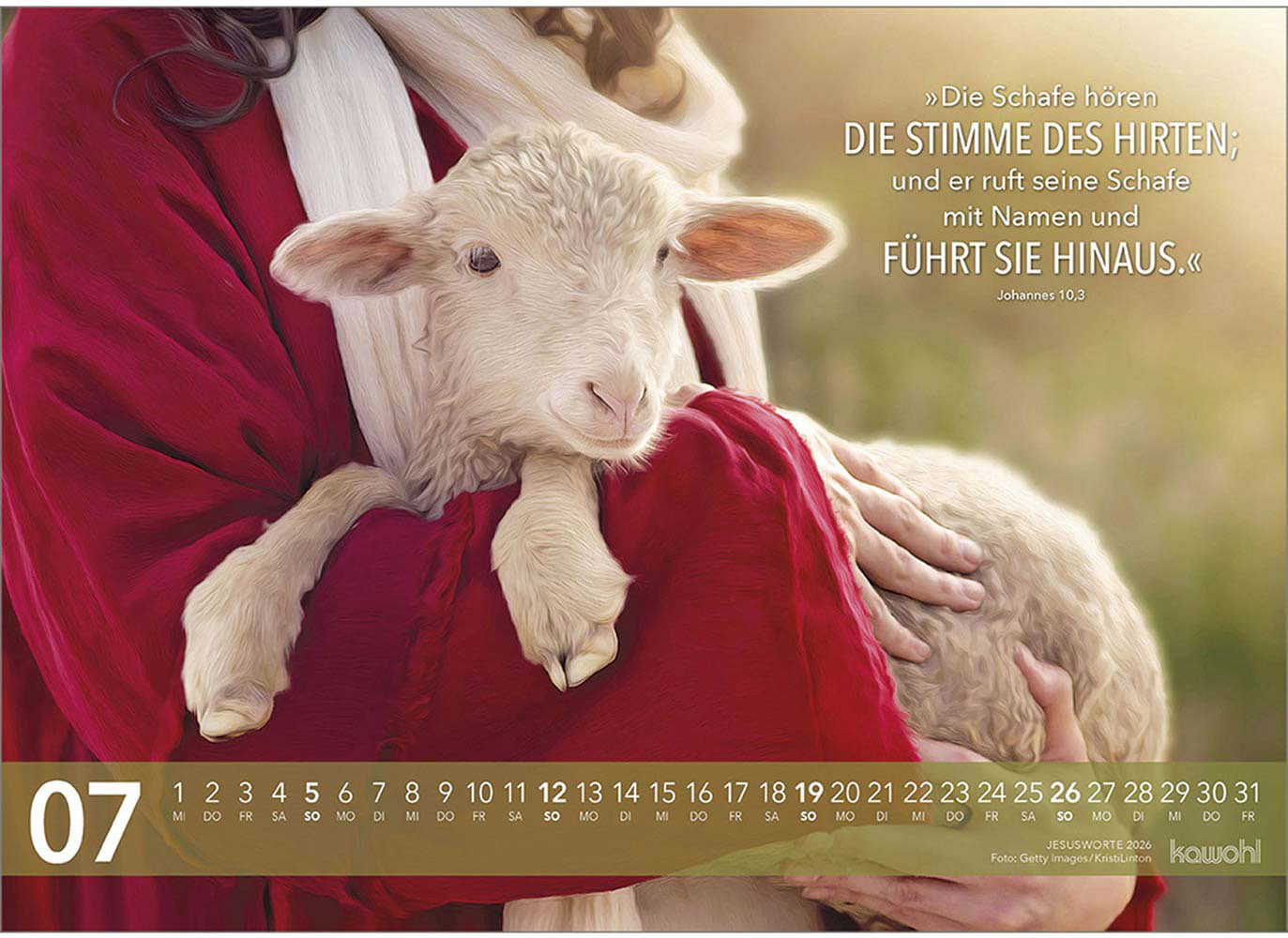 Jesus Worte 2026 - Wandkalender