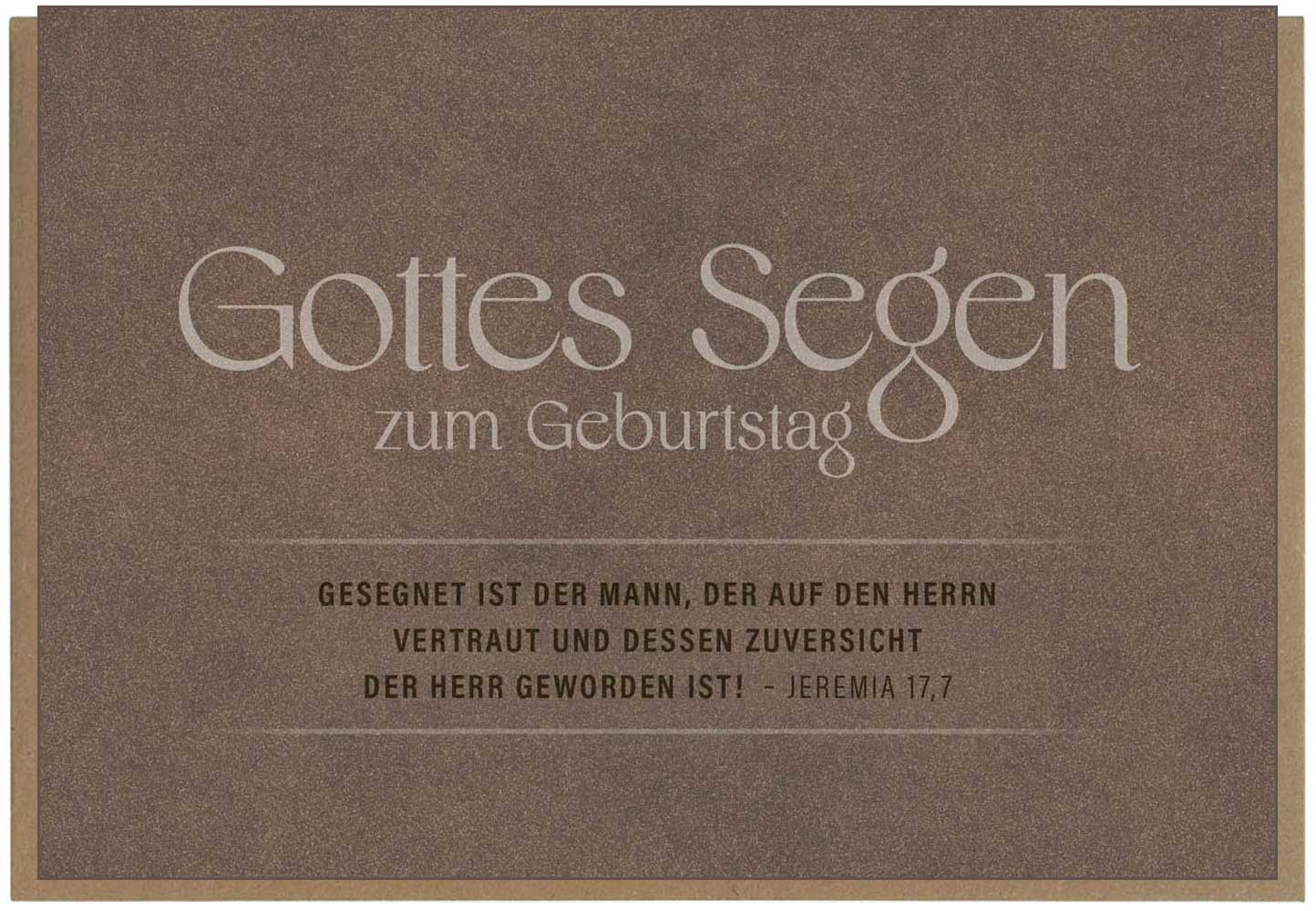 Faltkarte "Gottes Segen zum Geburtstag"