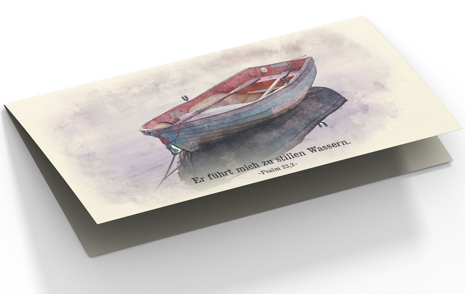 Faltkarte Art 08 "Ruderboot"