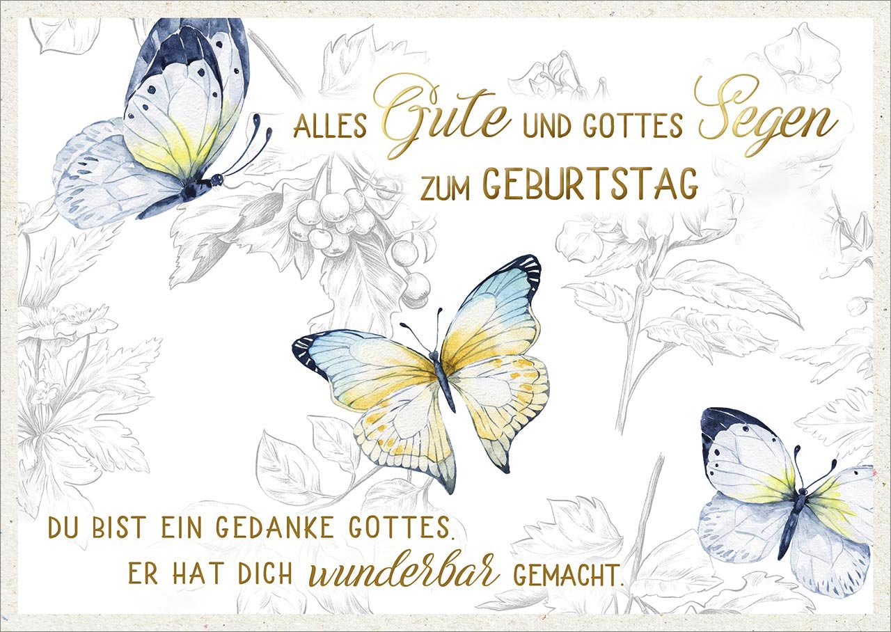 Postkarte "Gottes Segen zum Geburtstag"