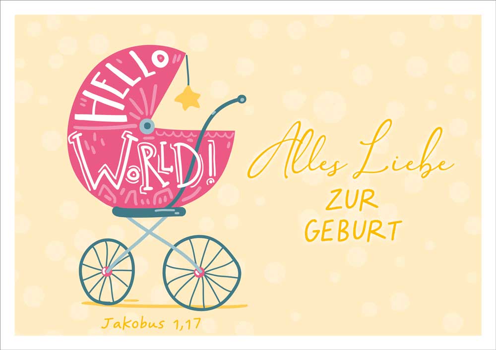 179711782 Doppelkarte "Hello World"