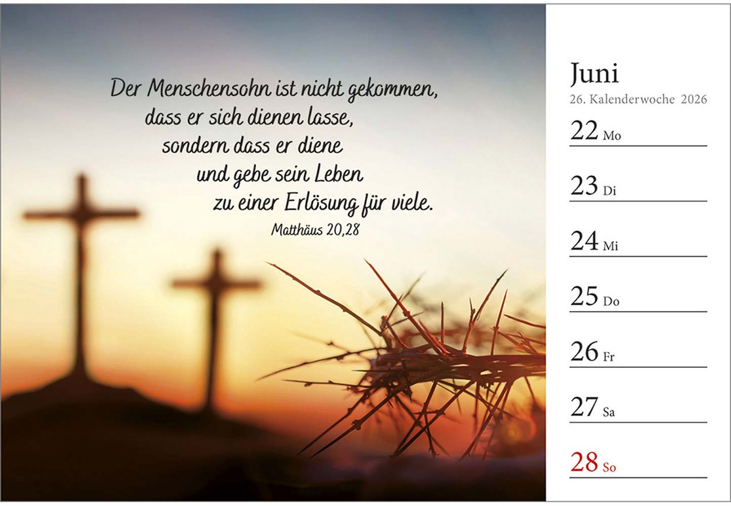 In deine Hand stell ich den Tag 2026