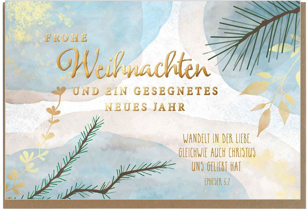 Faltkarte "Frohe Weihnachten"