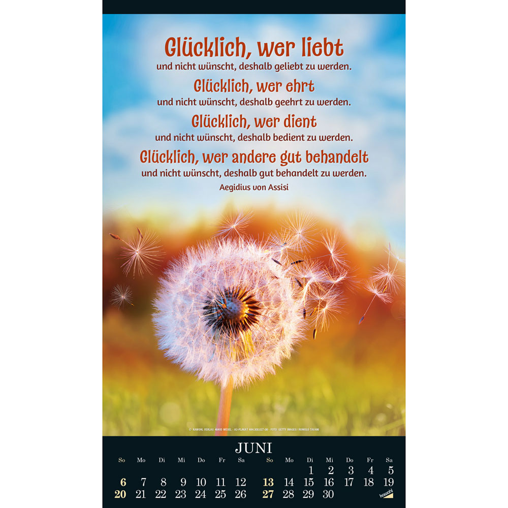 Alles in uns schweige 2027 - Wandkalender