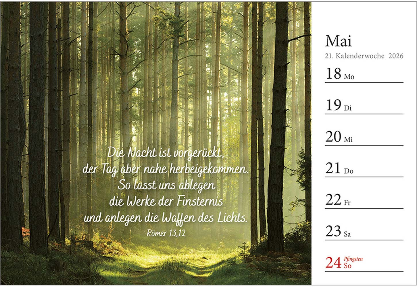 In deine Hand stell ich den Tag 2026