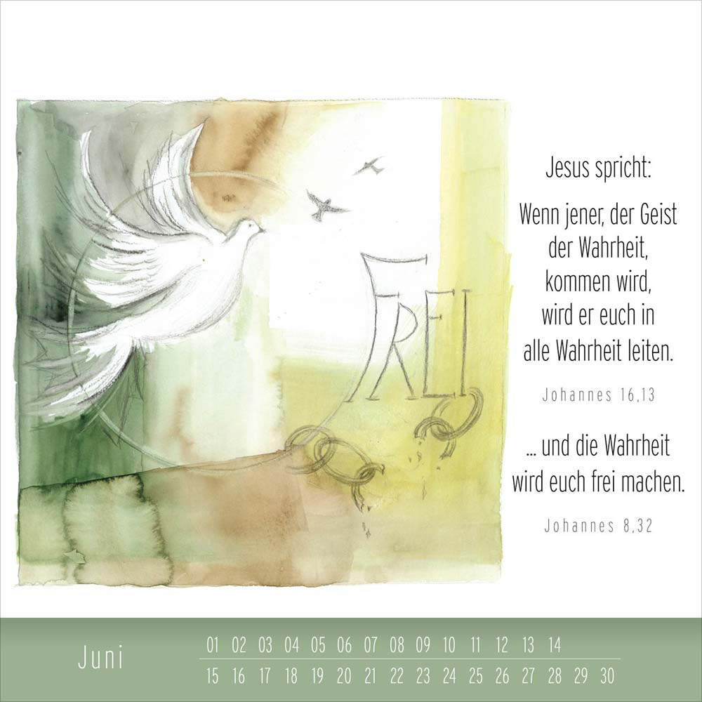 Hoffnung und Leben - immerwährender Tischkalender