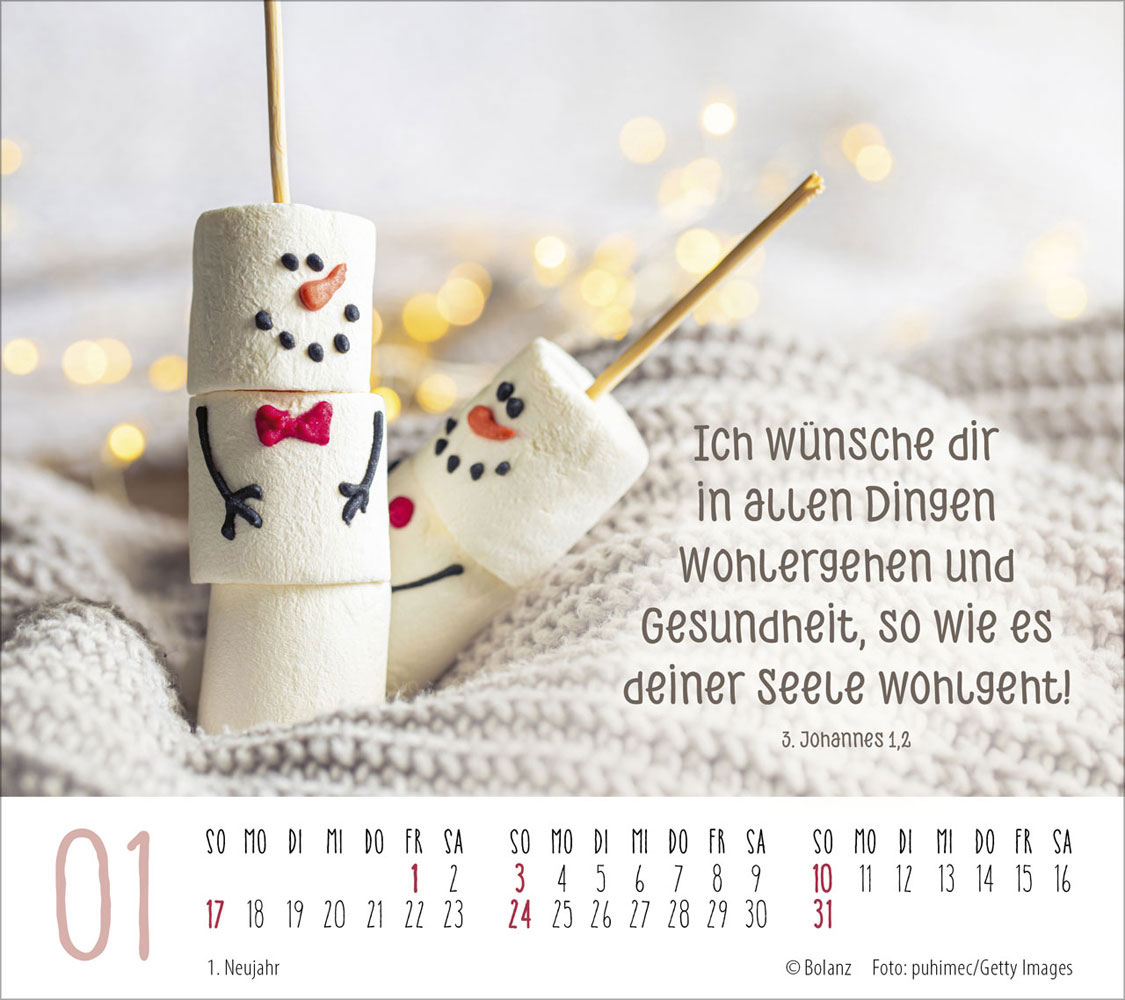 Gute Wünsche für dich 2027 - Tischkalender