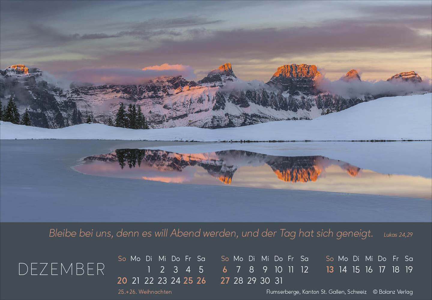 Ewigkeit im Herzen 2026 - Tischkalender