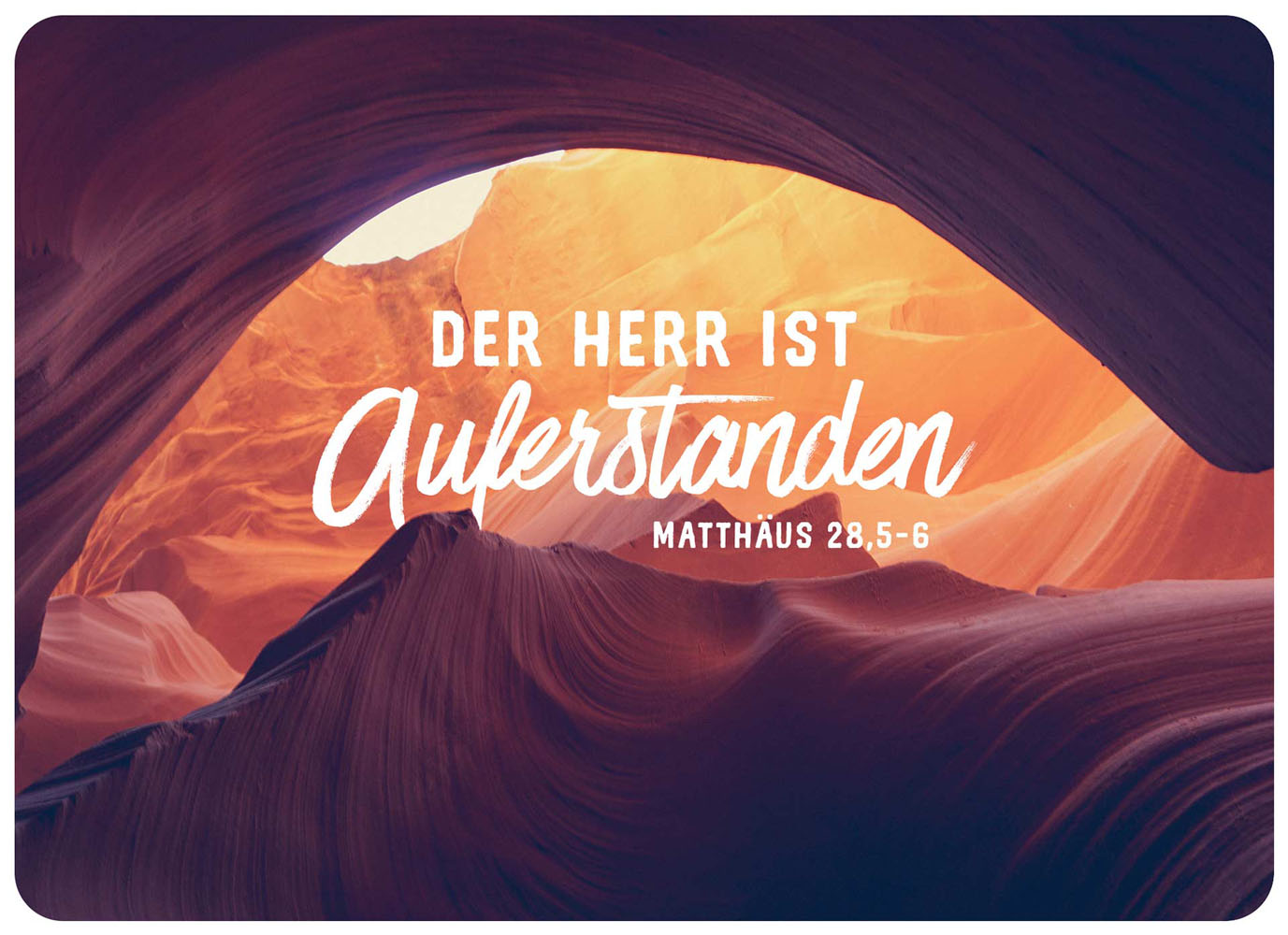 Postkarte "Auferstanden"