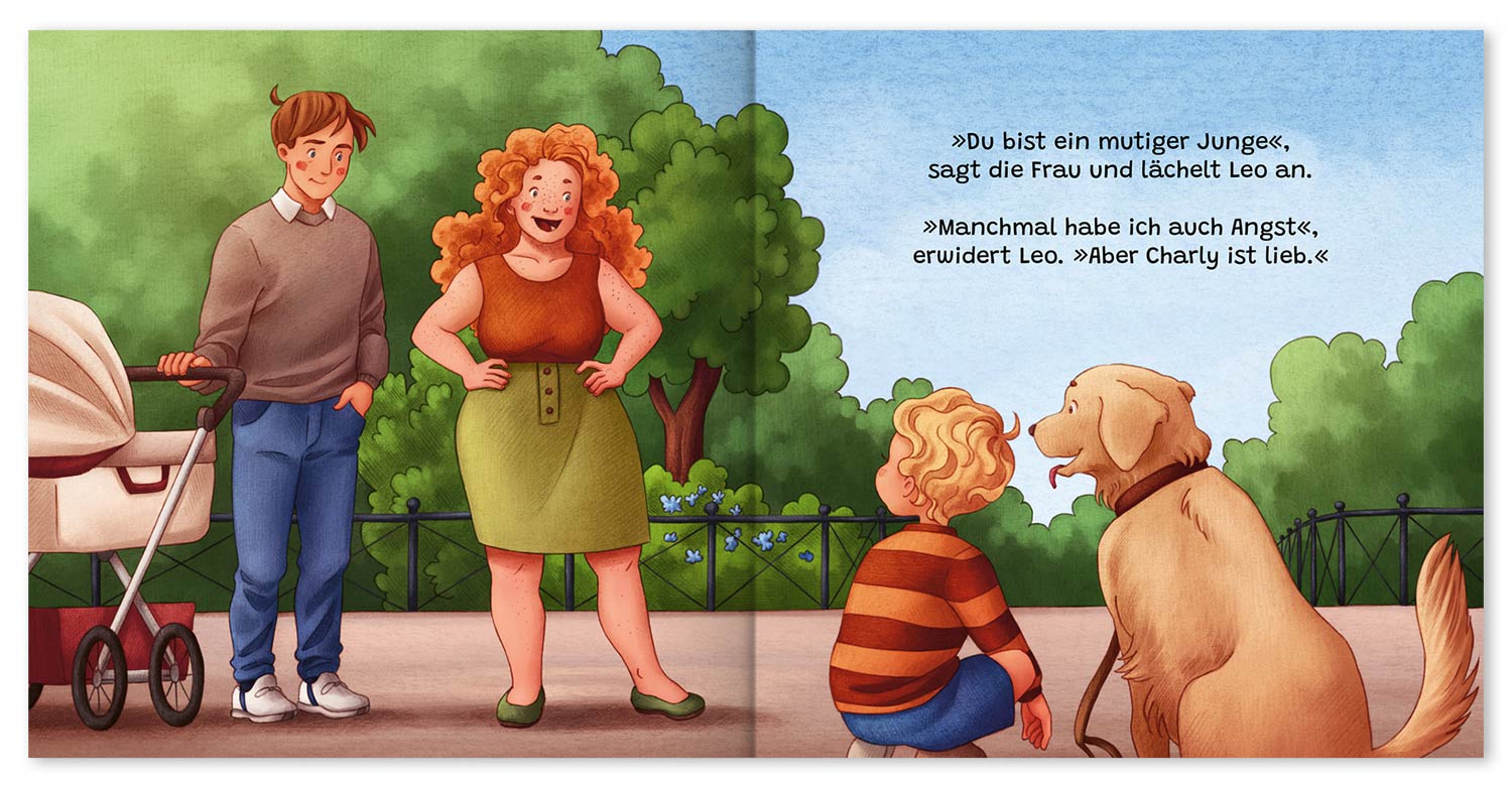 Leo auf dem Spielplatz