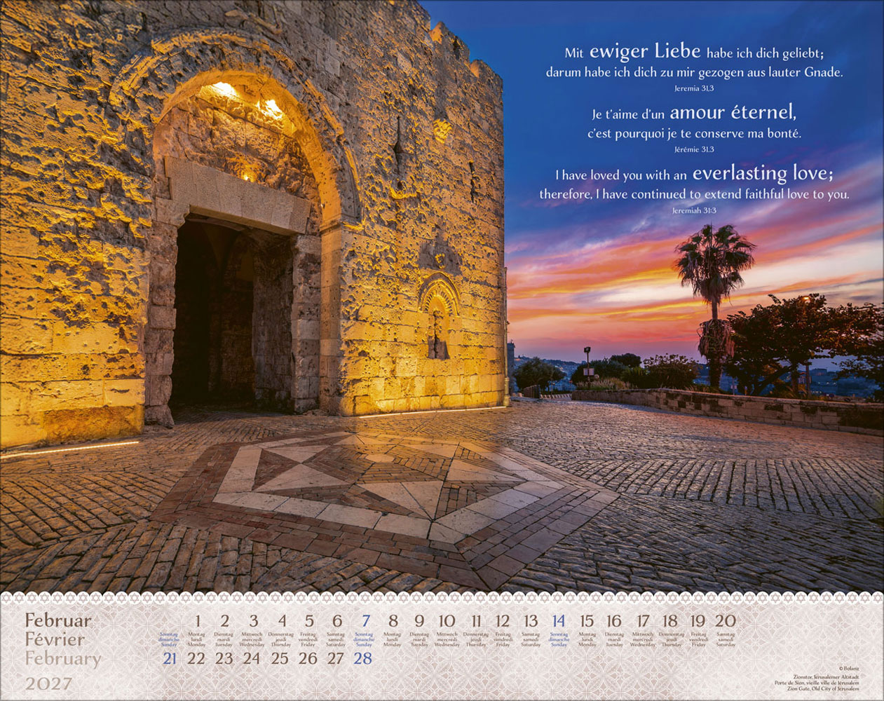 Israel Shalom 2027 - Wandkalender