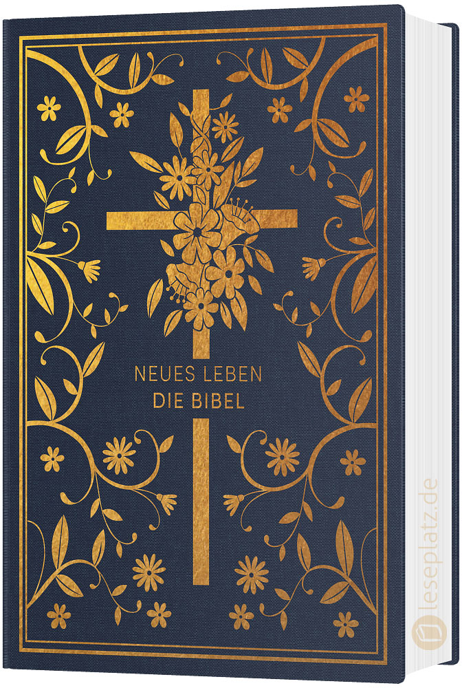 Neues Leben. Die Bibel - Schmuckausgabe Marineblau