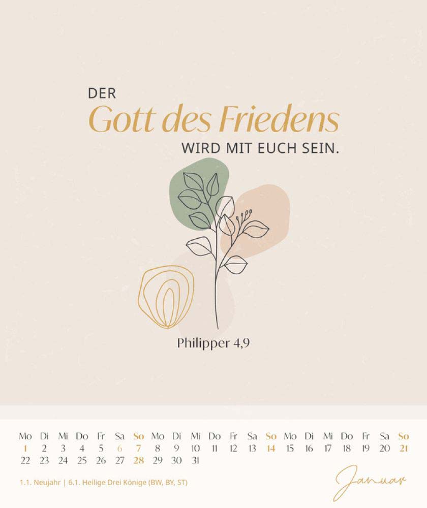 Verheißungen für dich 2024 - Postkartenkalender 