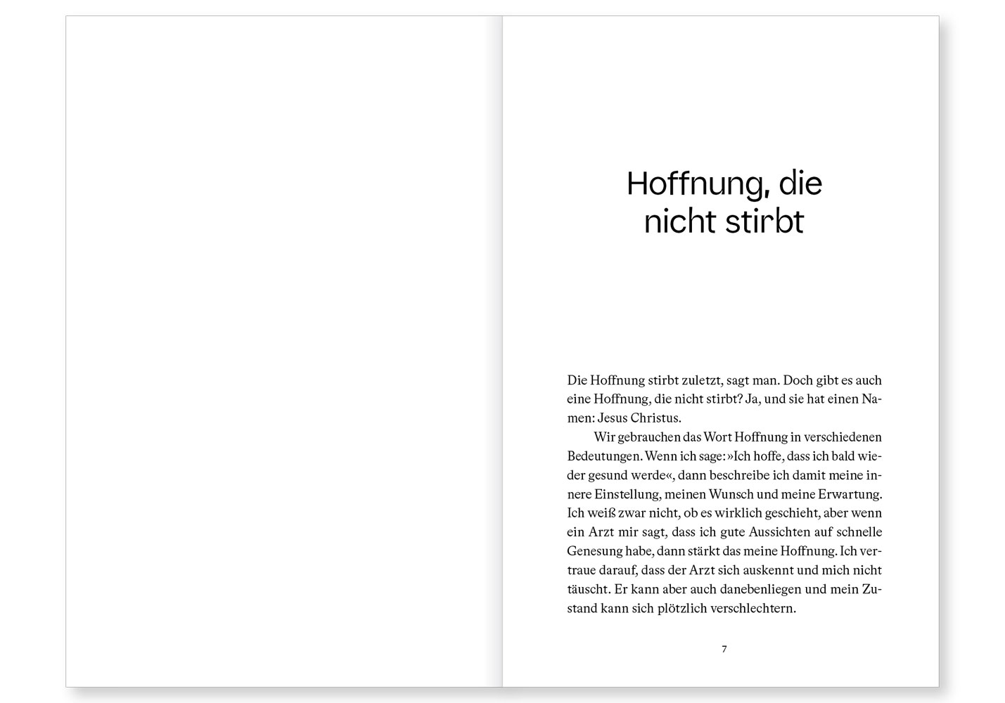 Jesus unsere Hoffnung.