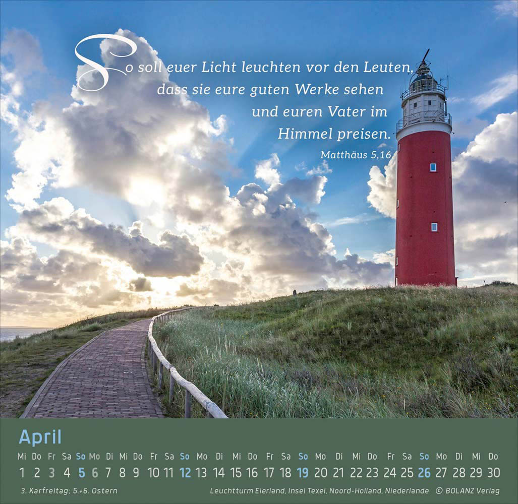 Weg - Licht - Leben 2026 - Tischkalender