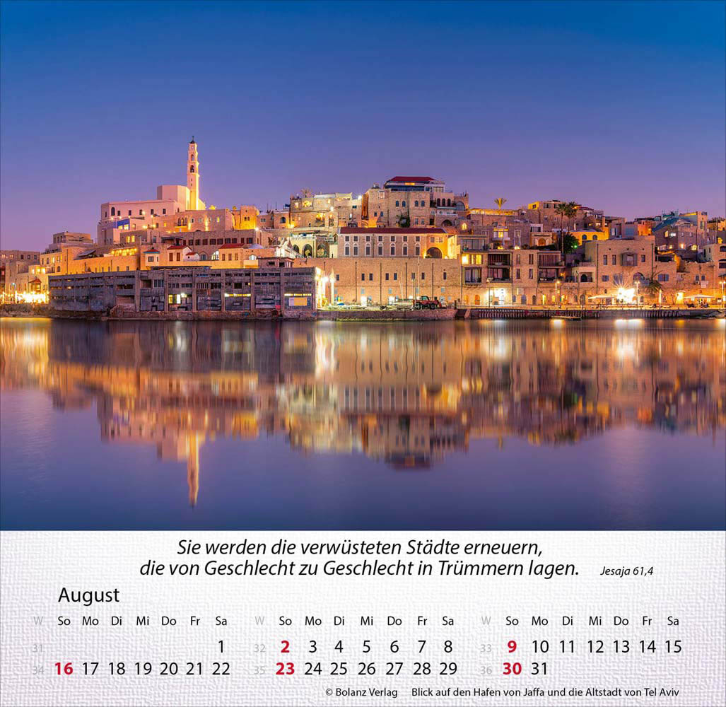 Israel Shalom 2026 - Tischkalender