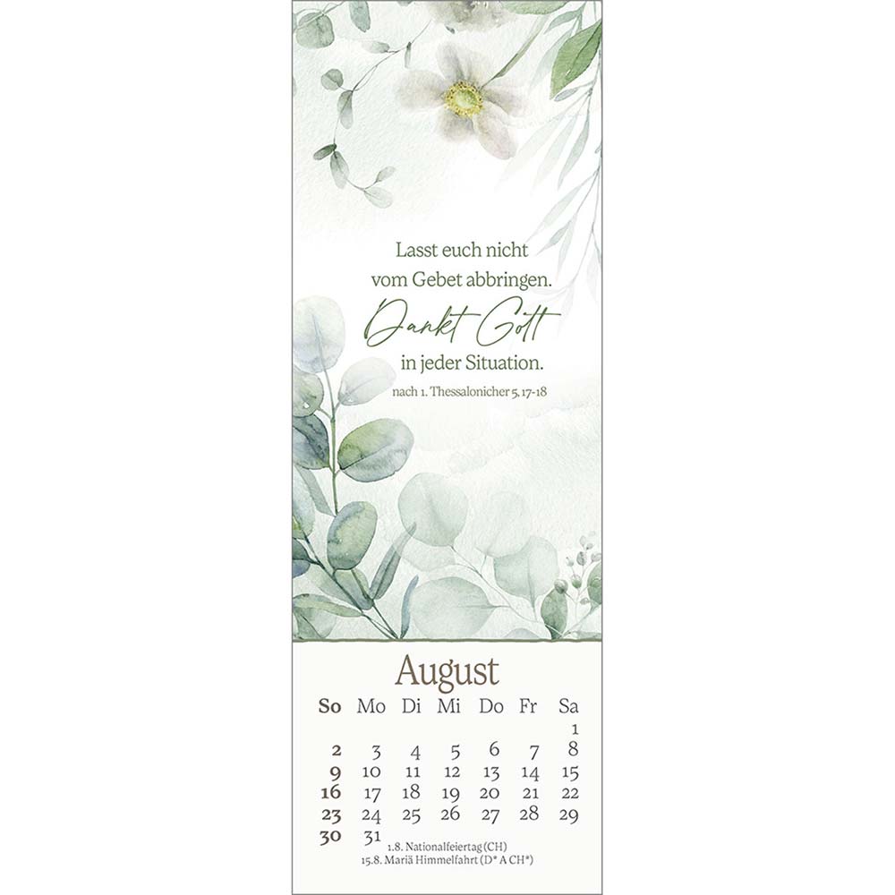 Vor dich leg ich, was mich bewegt 2026 - Lesezeichen-Kalender