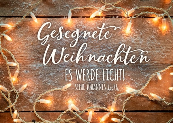 15-9397W Postkarte - Es werde Licht