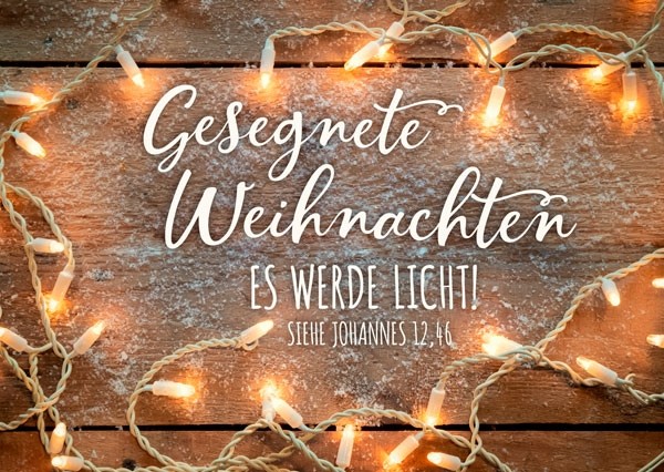 Postkarte - Es werde Licht