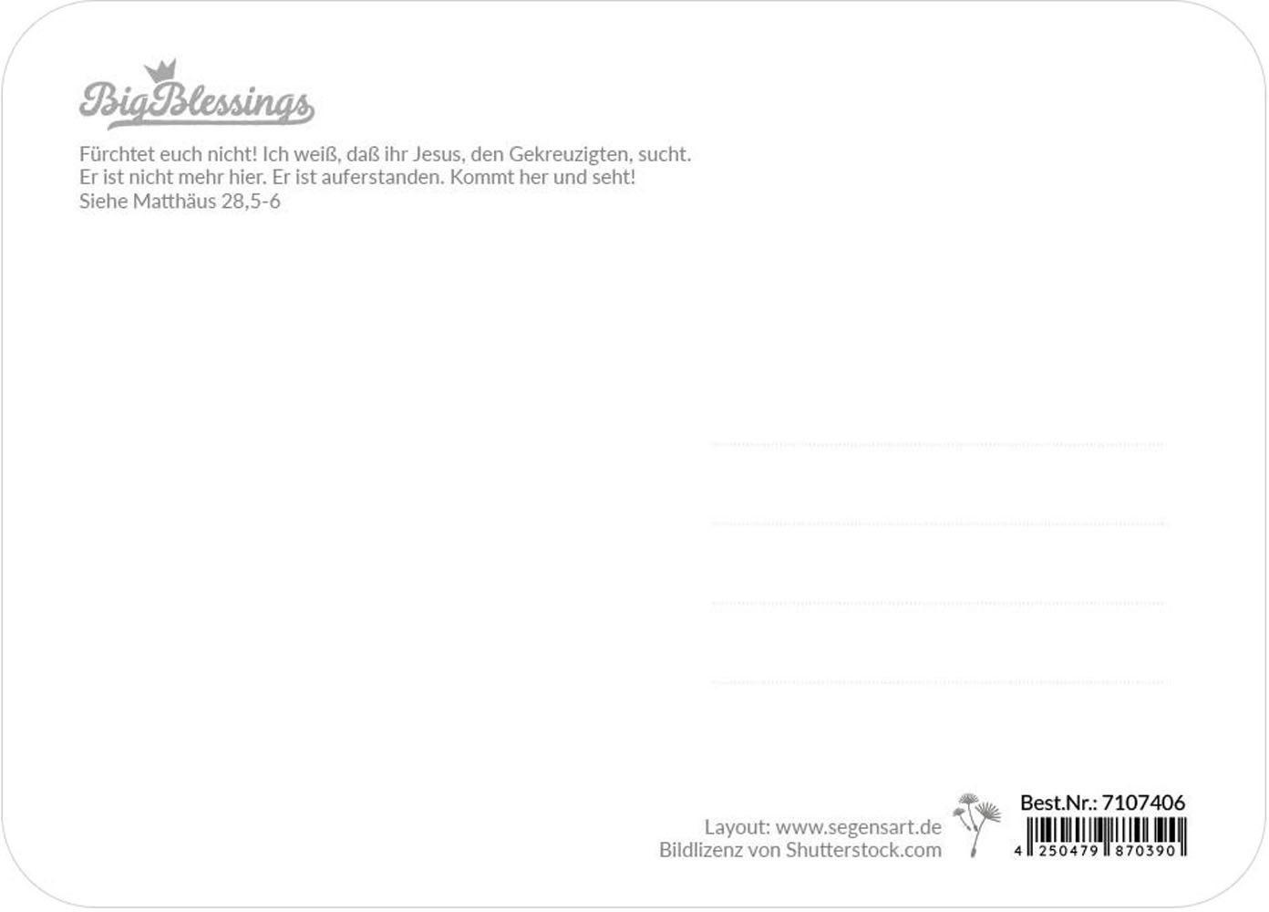 Postkarte "Auferstanden"