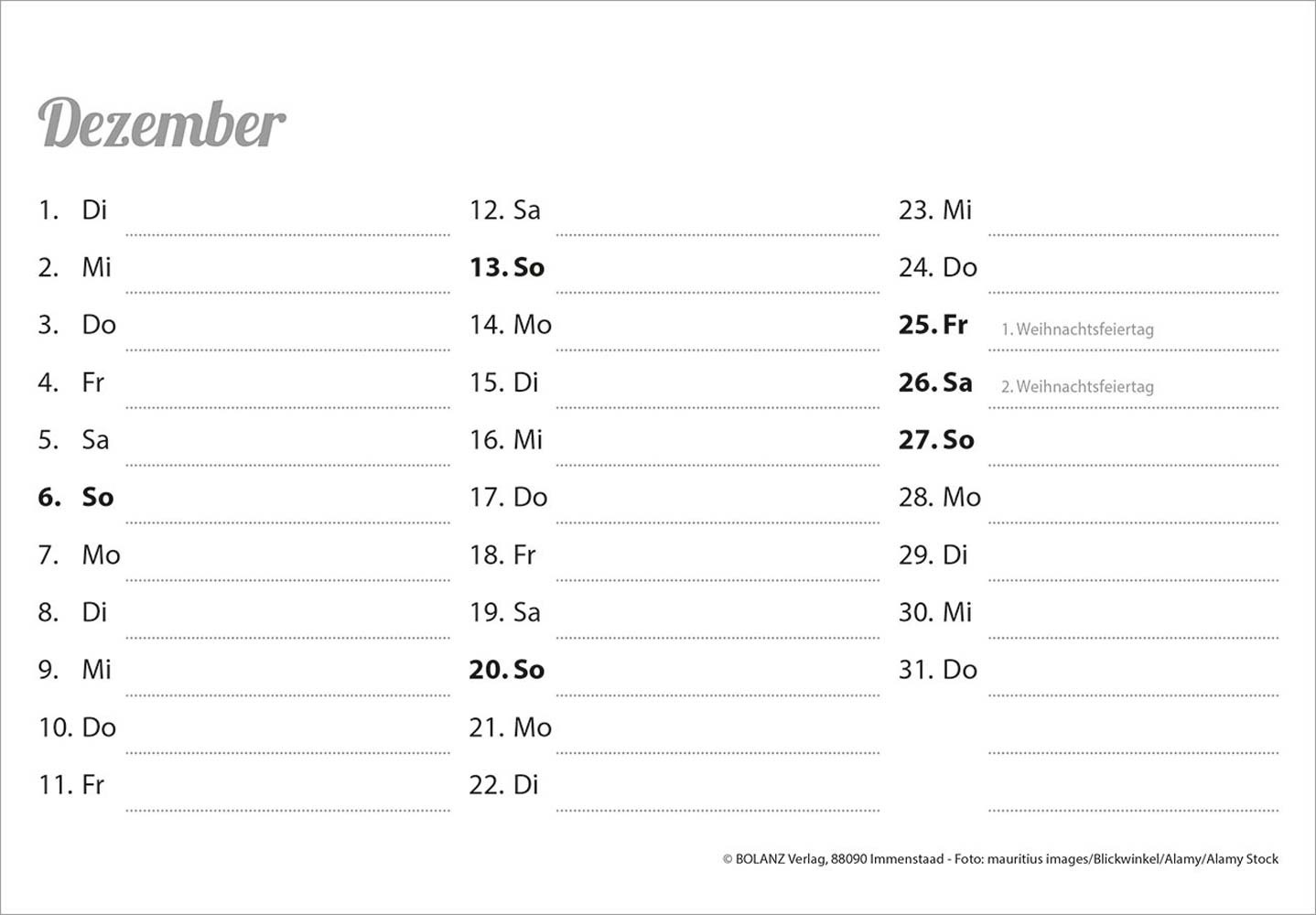 Der Gute Hirte 2026 - Postkartenkalender