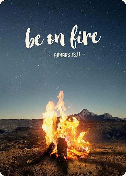 Postkarte - Big Blessing "Be on fire"