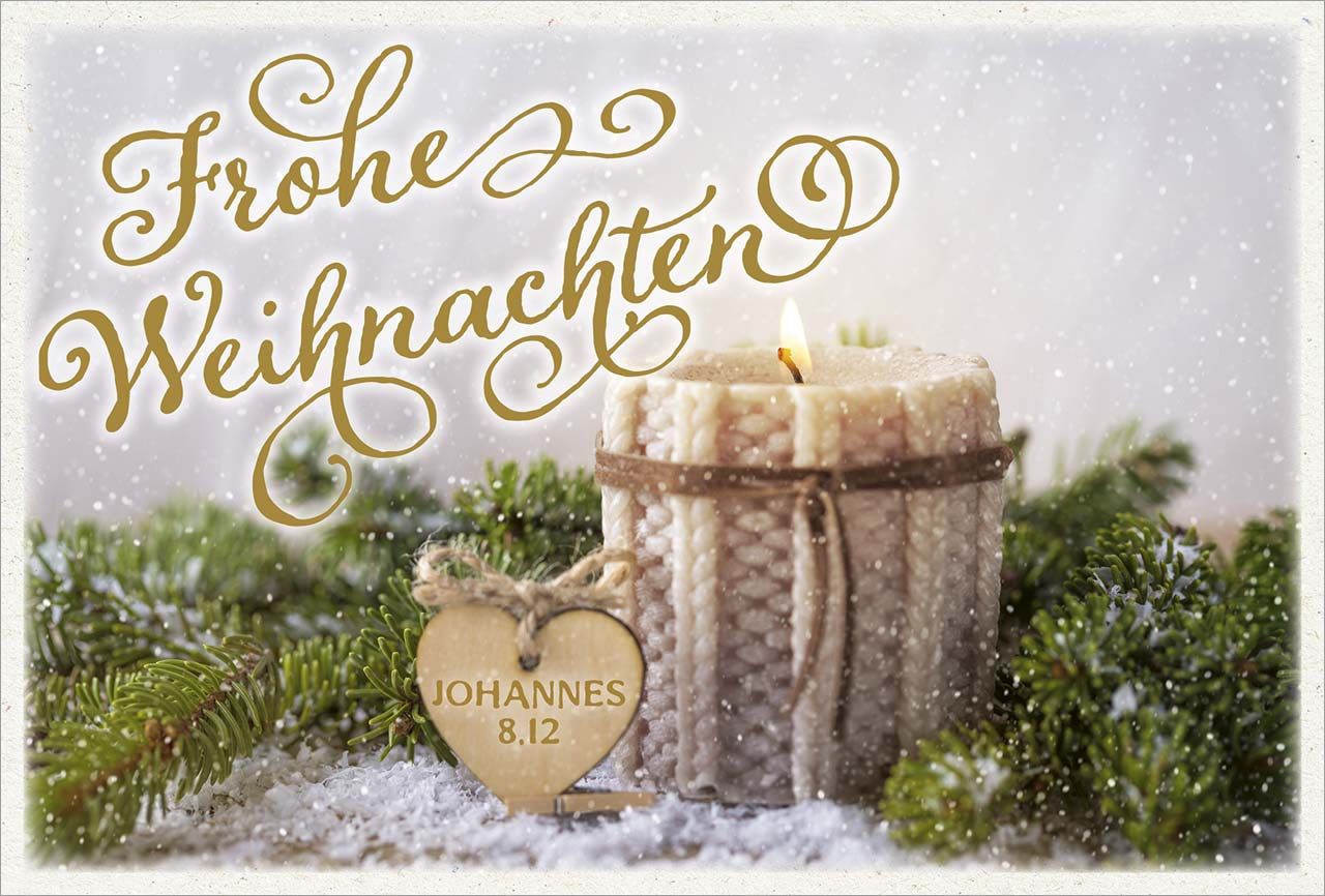 Postkarte "Frohe Weihnachten"